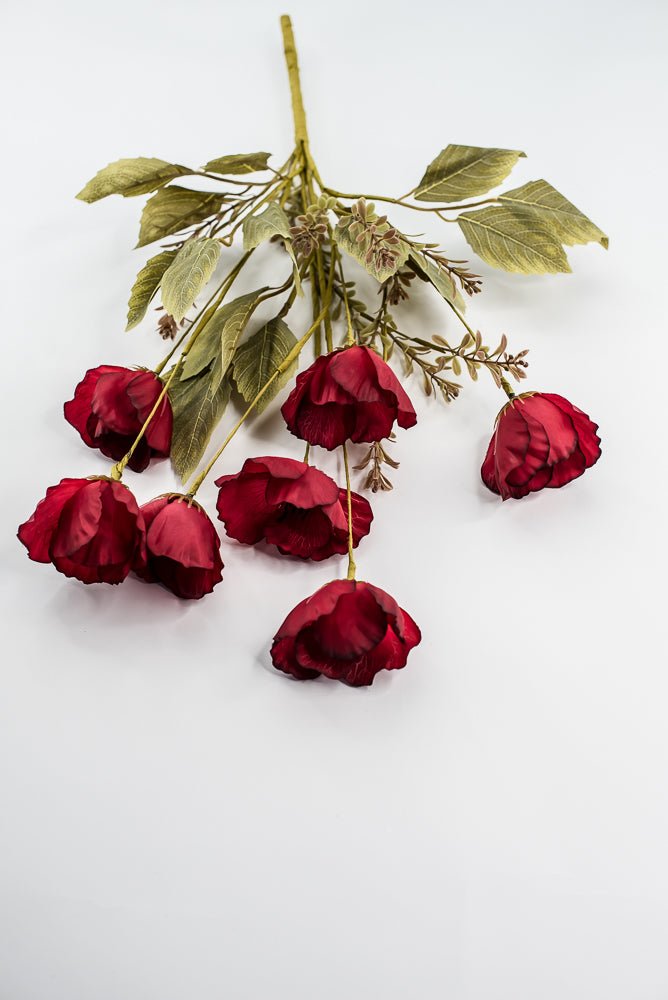 Red Mixed Poppy Bush - Greenery Market40320 - RD