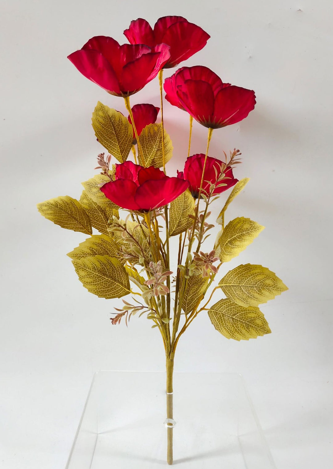 Red Mixed Poppy Bush - Greenery Market40320 - RD