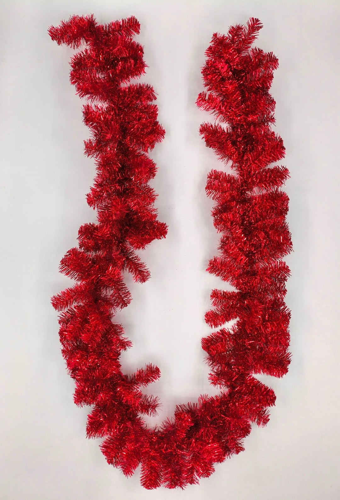 Red pine tinsel garland base - 9’ - Greenery Marketwreath base & containers85221 - RD