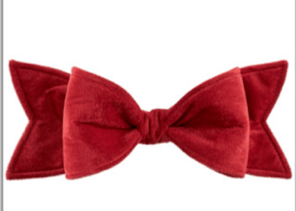 Red Velvet Bow Ornament - Small - Greenery MarketXM2126 - RE