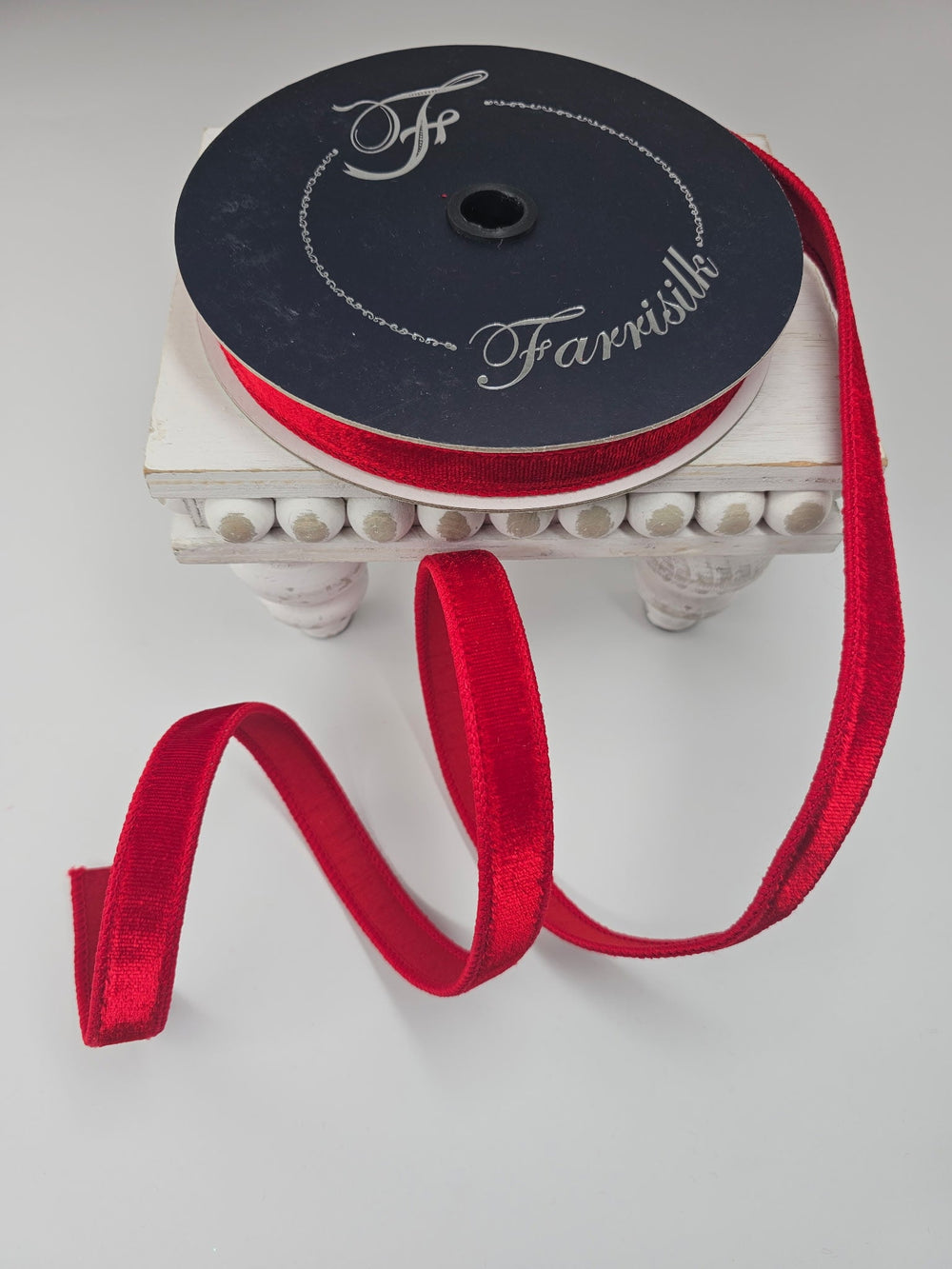 Red Velvet Farrisilk Wired Ribbon - .75" - Greenery MarketRibbons & TrimRG000 - 02