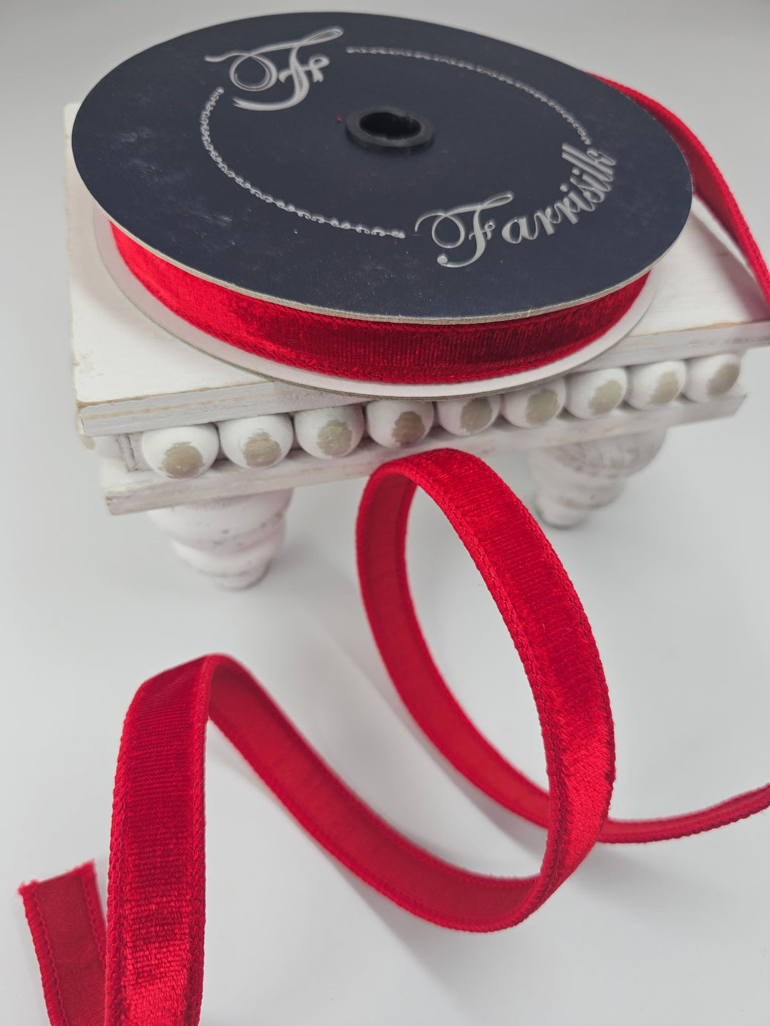 Red Velvet Farrisilk Wired Ribbon - .75" - Greenery MarketRibbons & TrimRG000 - 02