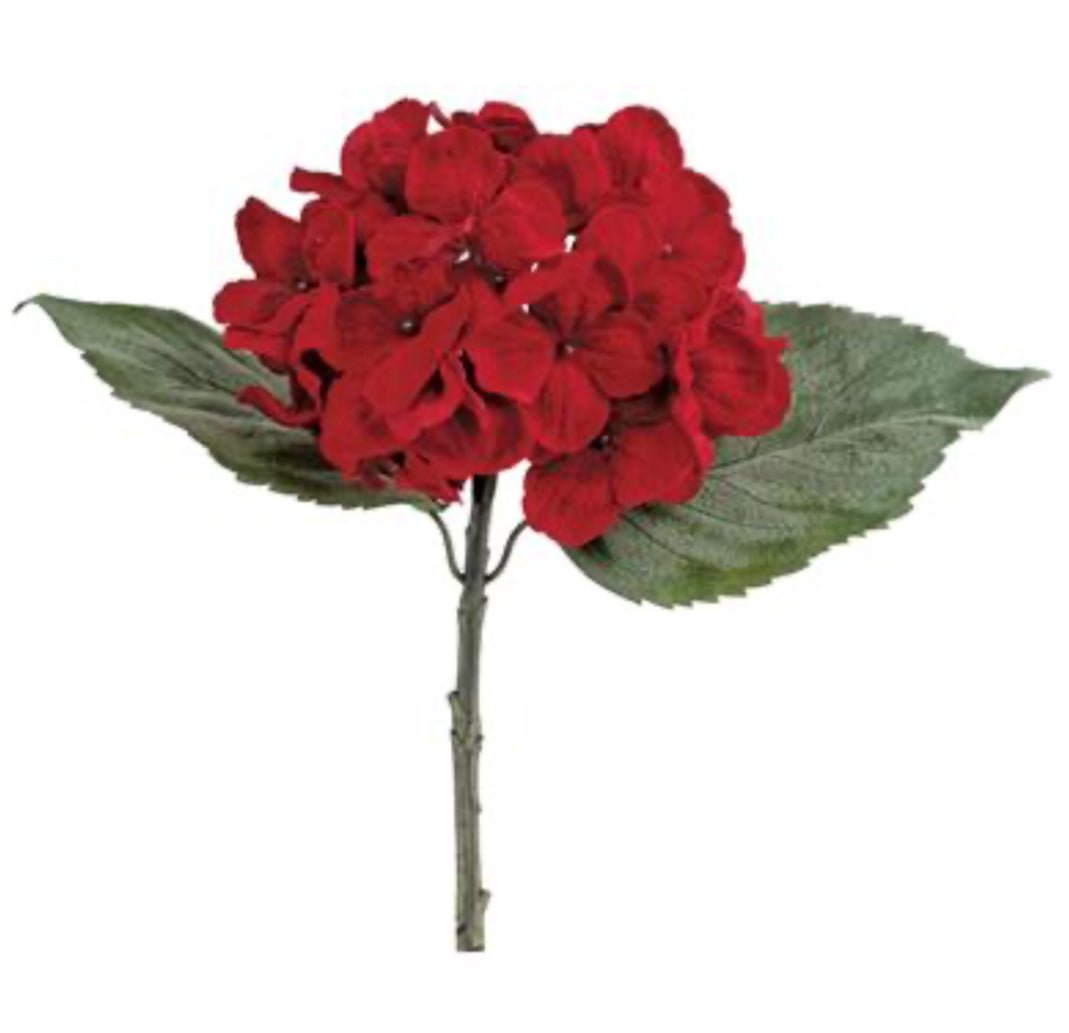 Red Velvet hydrangea stem - Greenery Marketartificial flowers6132 - R