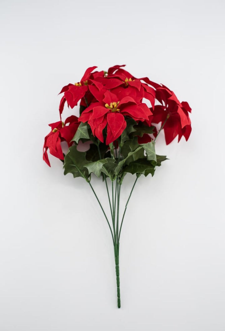 Red velvet poinsettia bush - Greenery Market84235RD