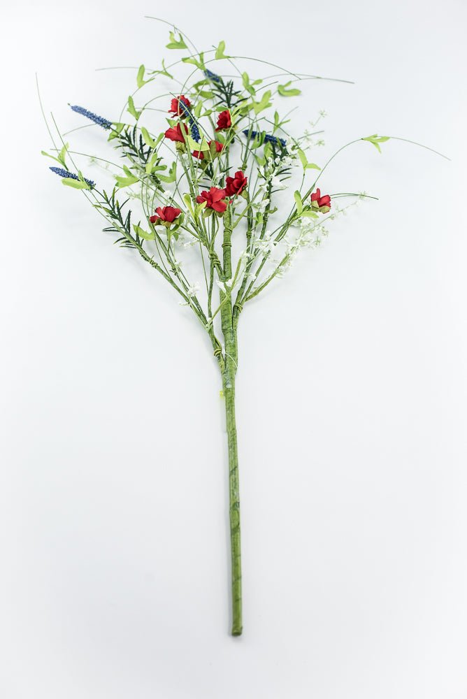 Red, White, And Blue Twigs Spray - Greenery Marketgreenery63660RWB