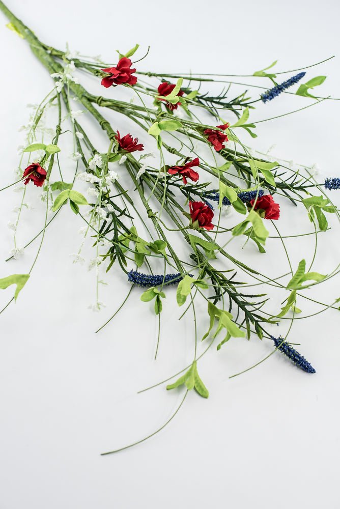 Red, White, And Blue Twigs Spray - Greenery Marketgreenery63660RWB