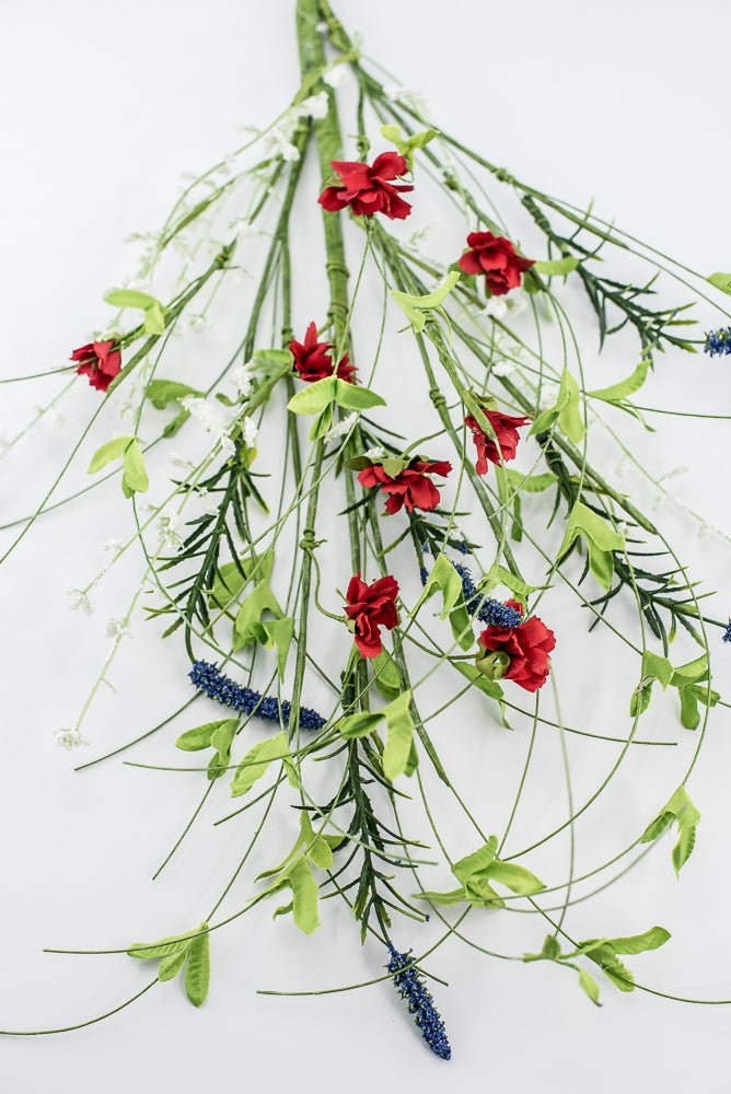 Red, White, And Blue Twigs Spray - Greenery Marketgreenery63660RWB