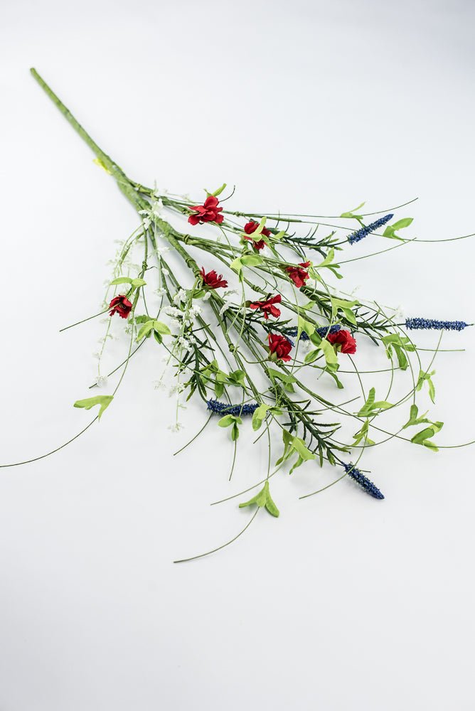 Red, White, And Blue Twigs Spray - Greenery Marketgreenery63660RWB