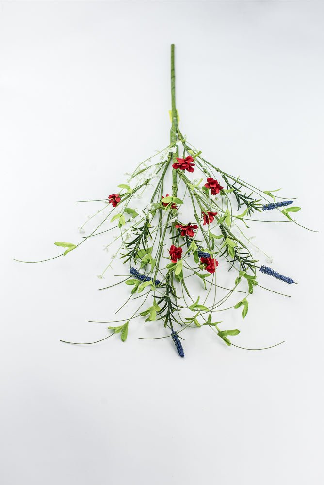 Red, White, And Blue Twigs Spray - Greenery Marketgreenery63660RWB