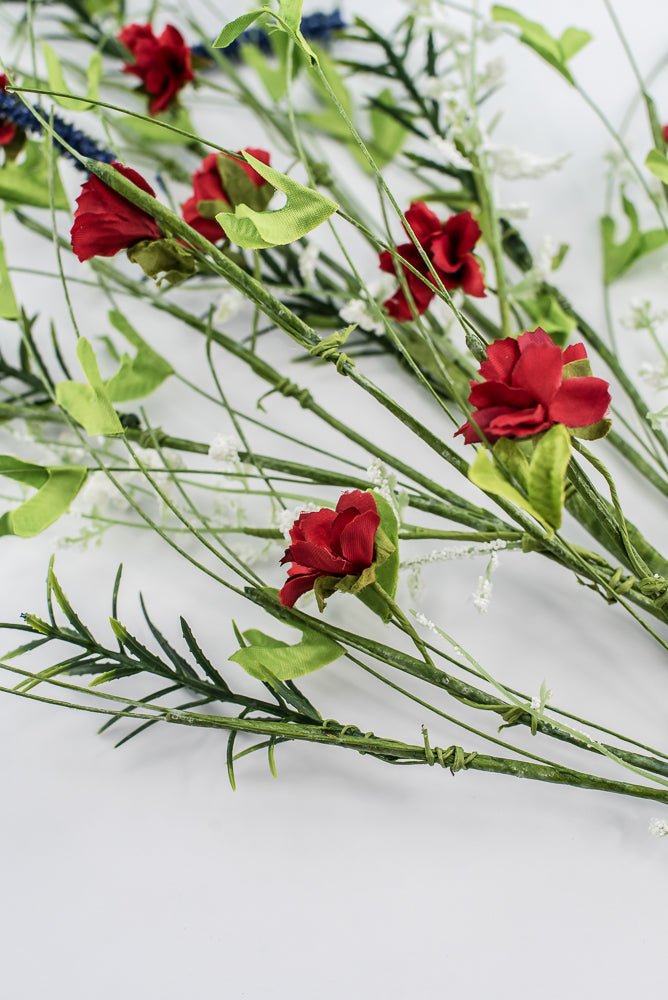 Red, White, And Blue Twigs Spray - Greenery Marketgreenery63660RWB