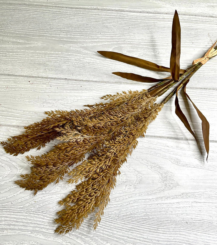 Rice grass 3 pc bundle - gold - Greenery MarketArtificial Flora26142
