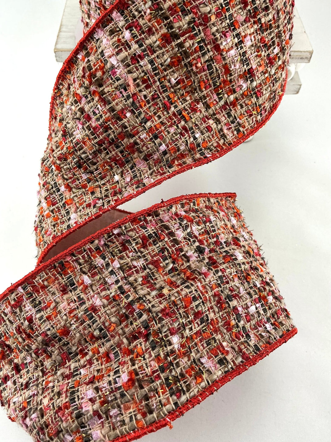 Rust tweed wired ribbon 4” - Greenery MarketRibbons & Trim138139