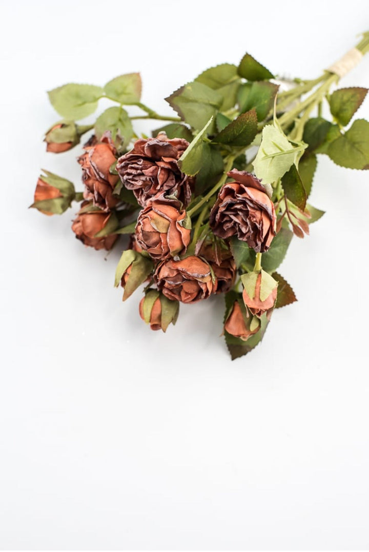 Rusty Brown Mini Rose Bundle - Greenery Market27930