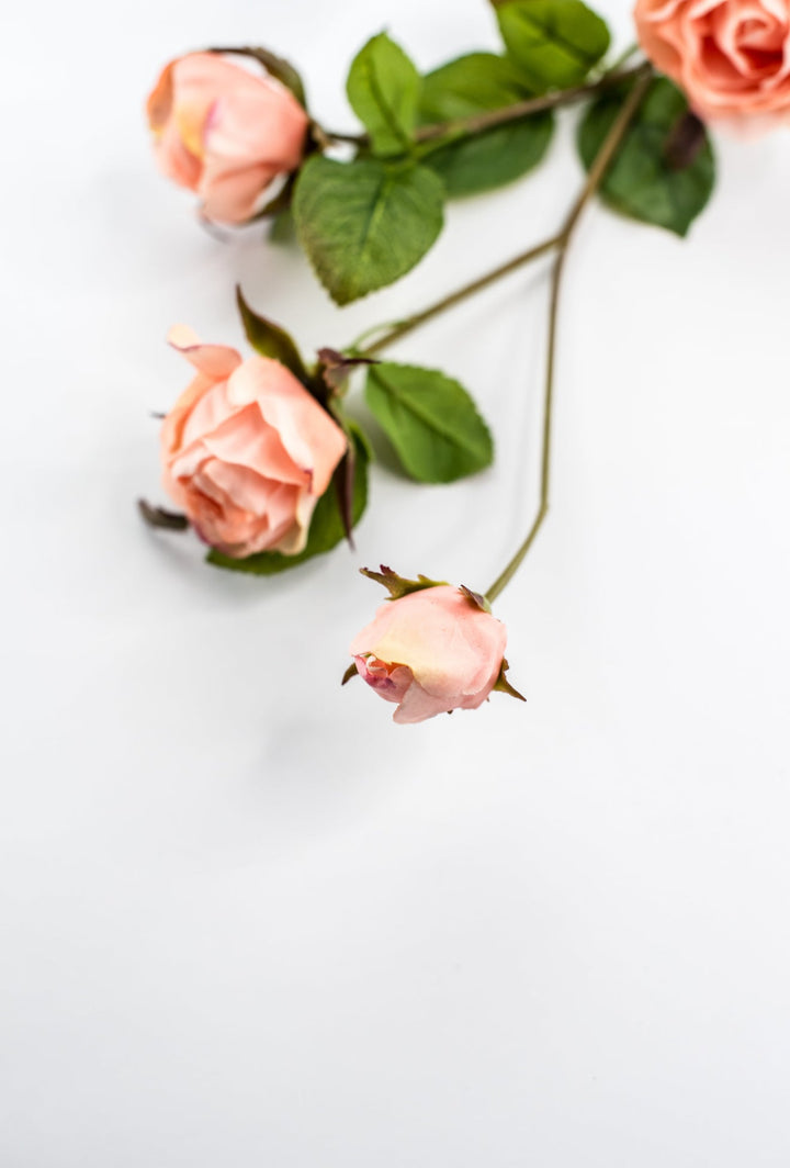 Salmon rose spray - Greenery Marketartificial flowersMTF24289 SALM