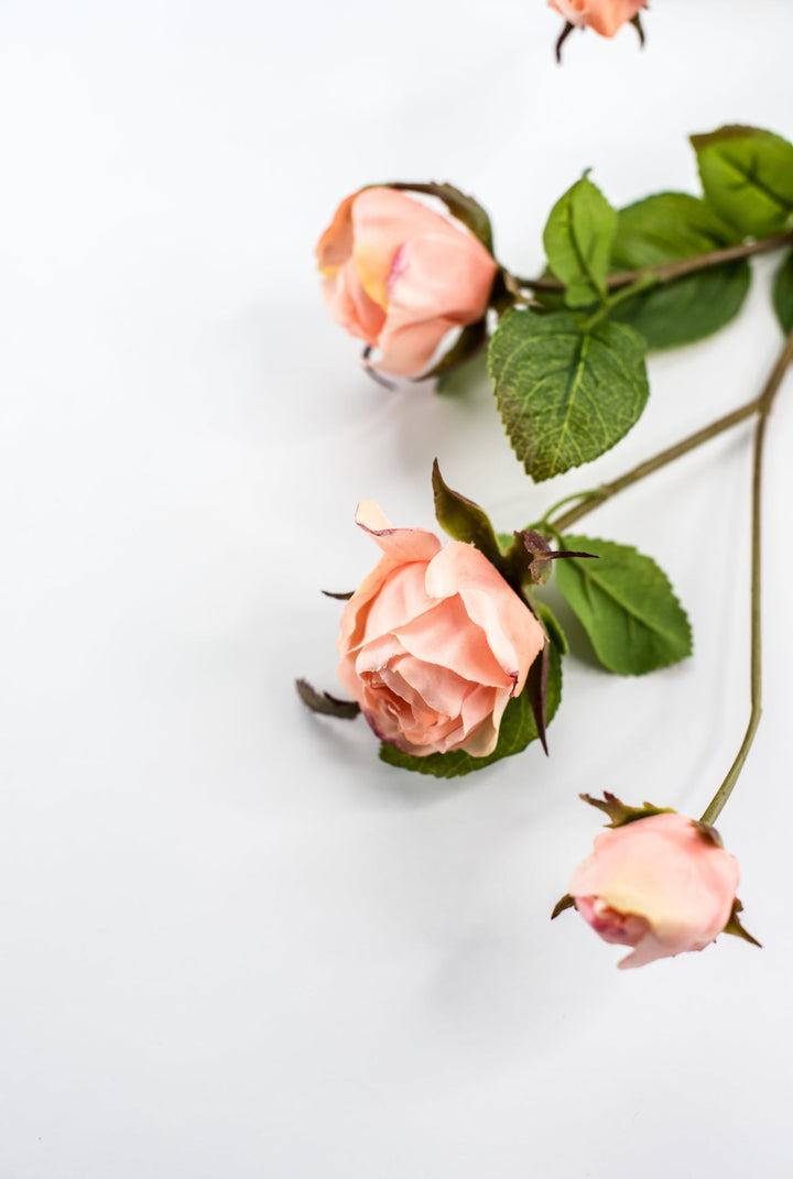 Salmon rose spray - Greenery Marketartificial flowersMTF24289 SALM