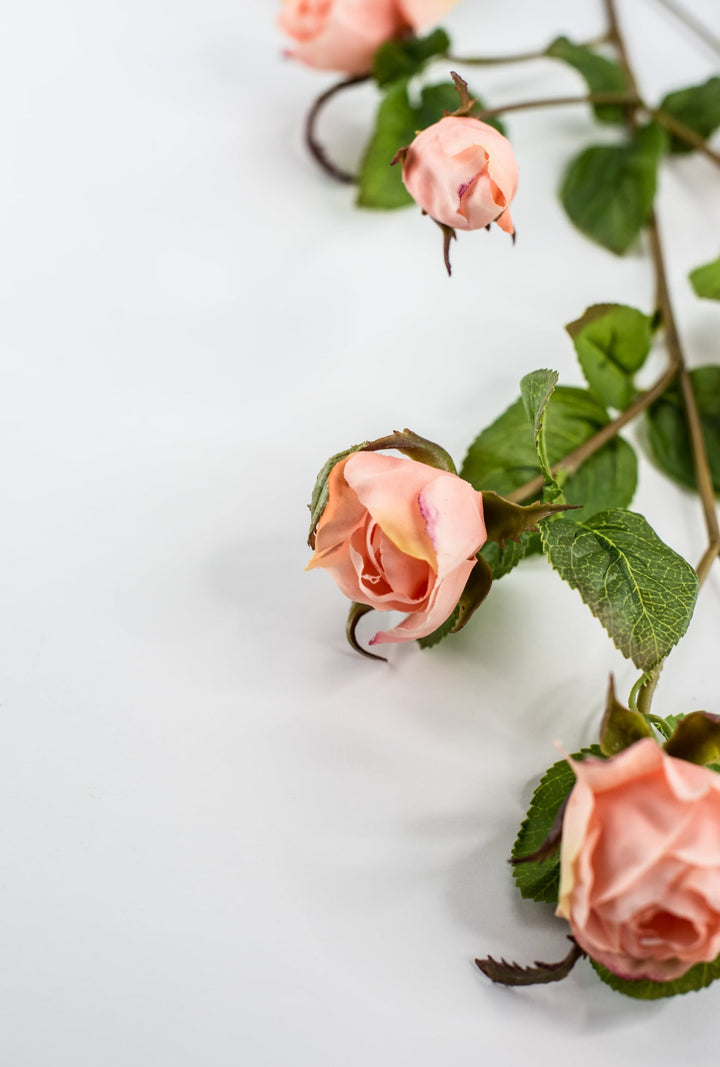 Salmon rose spray - Greenery Marketartificial flowersMTF24289 SALM