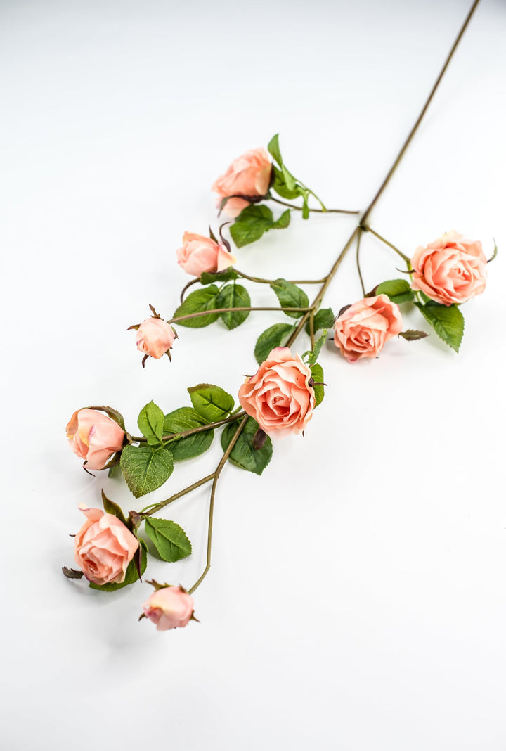 Salmon rose spray - Greenery Marketartificial flowersMTF24289 SALM