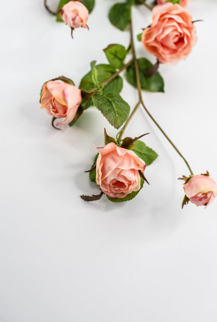 Salmon rose spray - Greenery Marketartificial flowersMTF24289 SALM