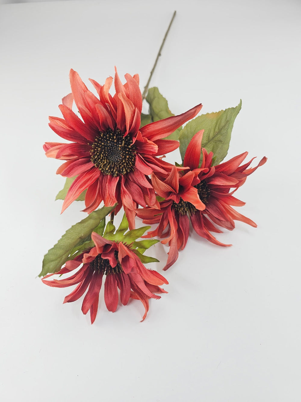 Salmon Sunflower spray - Greenery MarketArtificial Flora6114 - DKMV