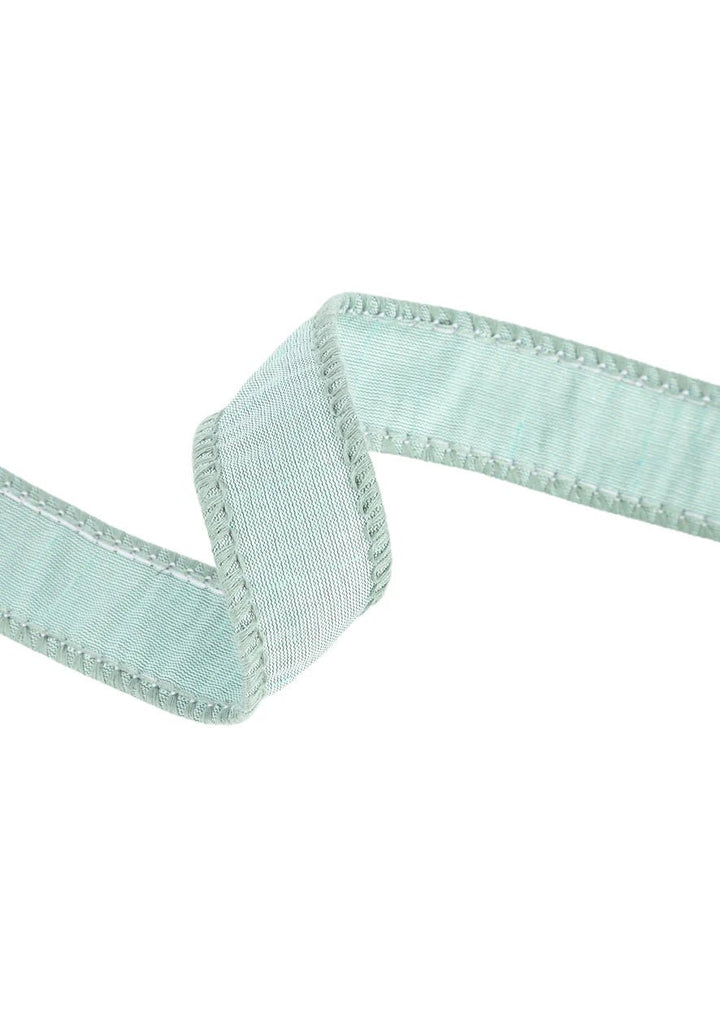 Seafoam Dupioni Wired Ribbon 1" - Greenery MarketWired ribbon9100W - 519 - 25E