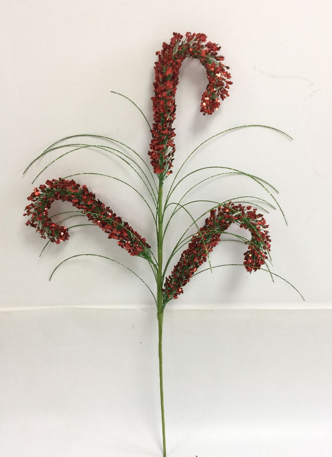 Sequin Candy Cane Spray - Greenery Market65317