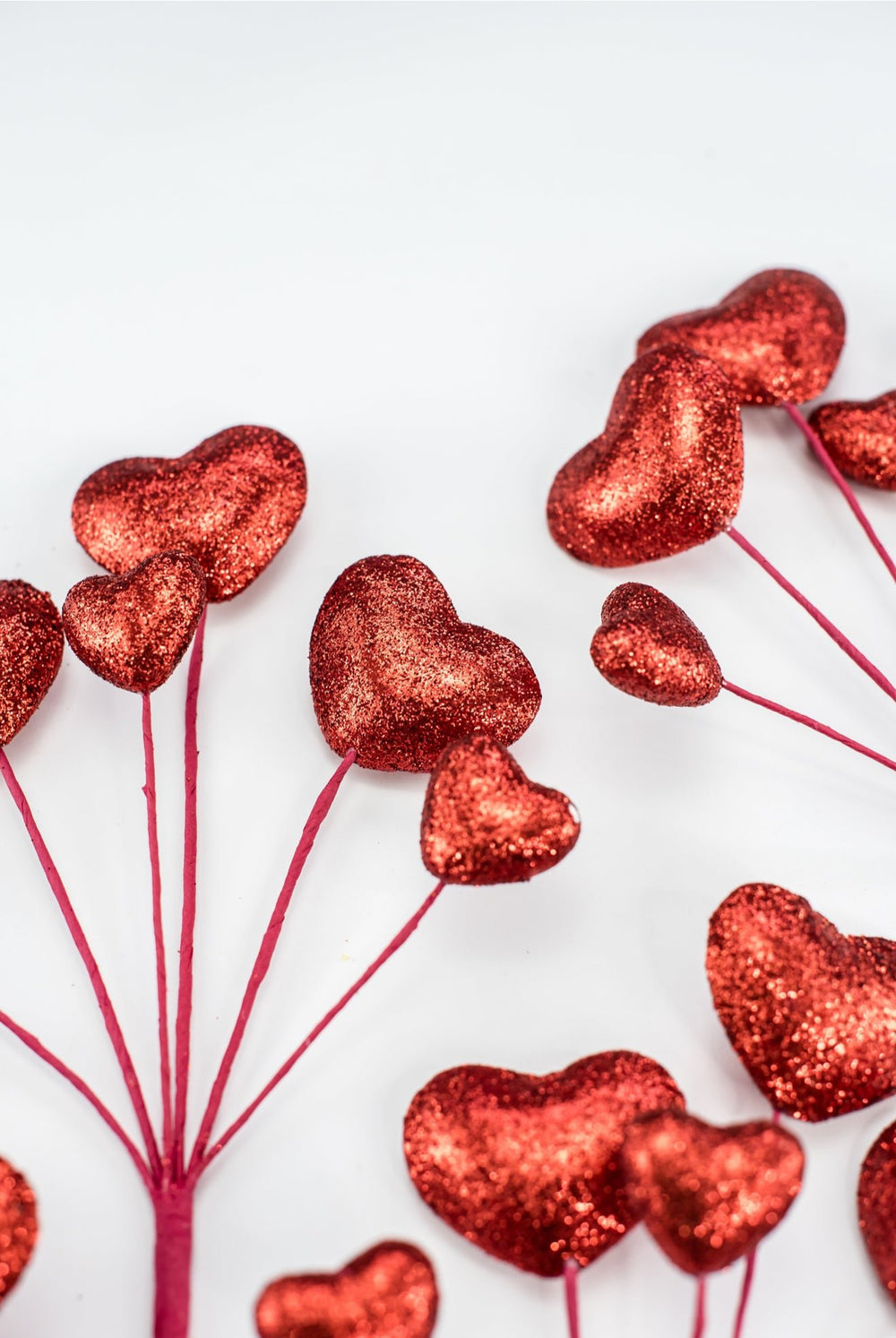 Set of 6 Red Heart Valentine’s Picks - Greenery MarketPicks64826