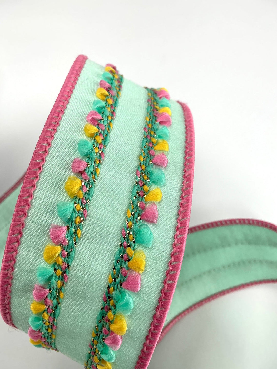 Sherbert Puffs 2” Farrisilk Wired Ribbon - Mint - Greenery MarketRibbons & TrimSR110 - 13