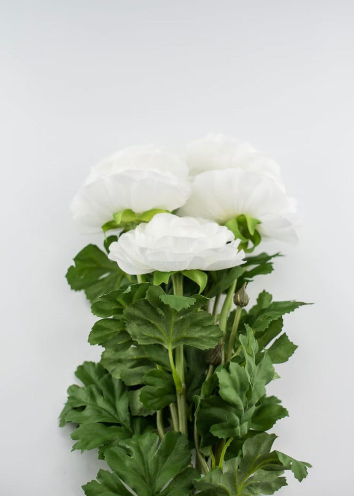 Silk Ranunculus bundle - white - Greenery Marketartificial flowers84318-CR