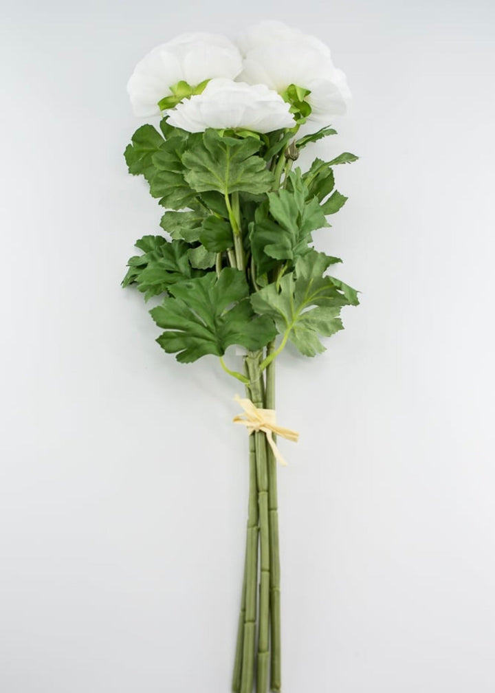 Silk Ranunculus bundle - white - Greenery Marketartificial flowers84318-CR