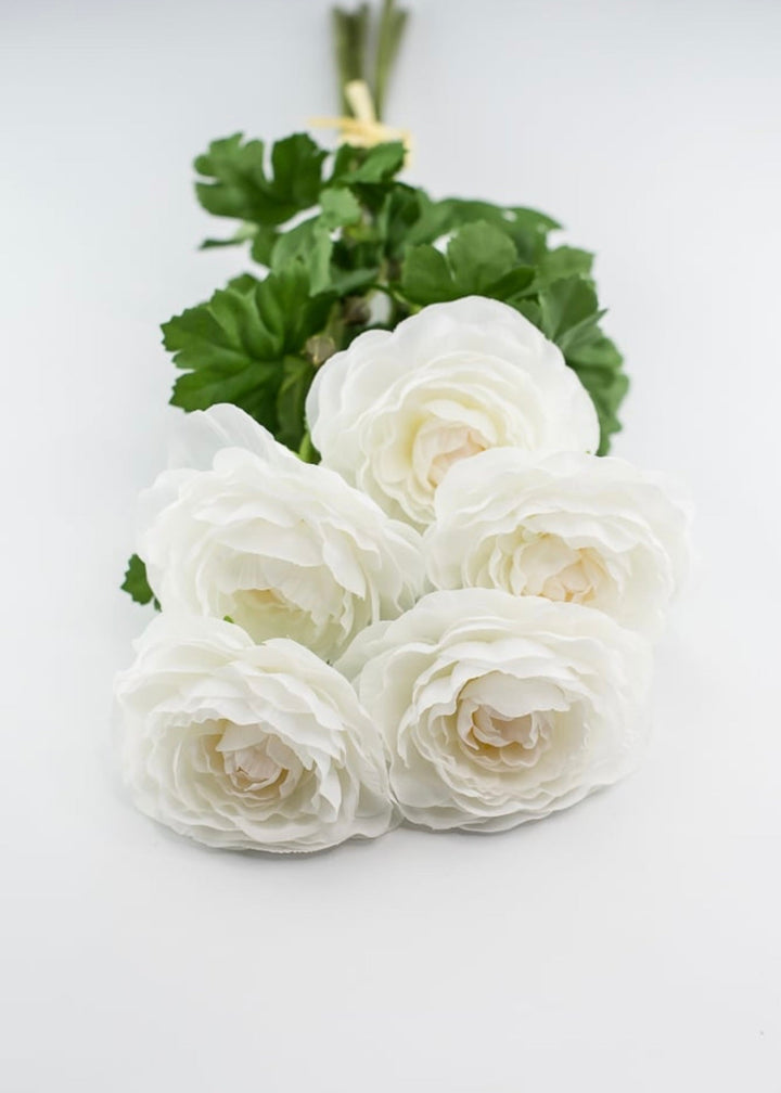Silk Ranunculus bundle - white - Greenery Marketartificial flowers84318-CR