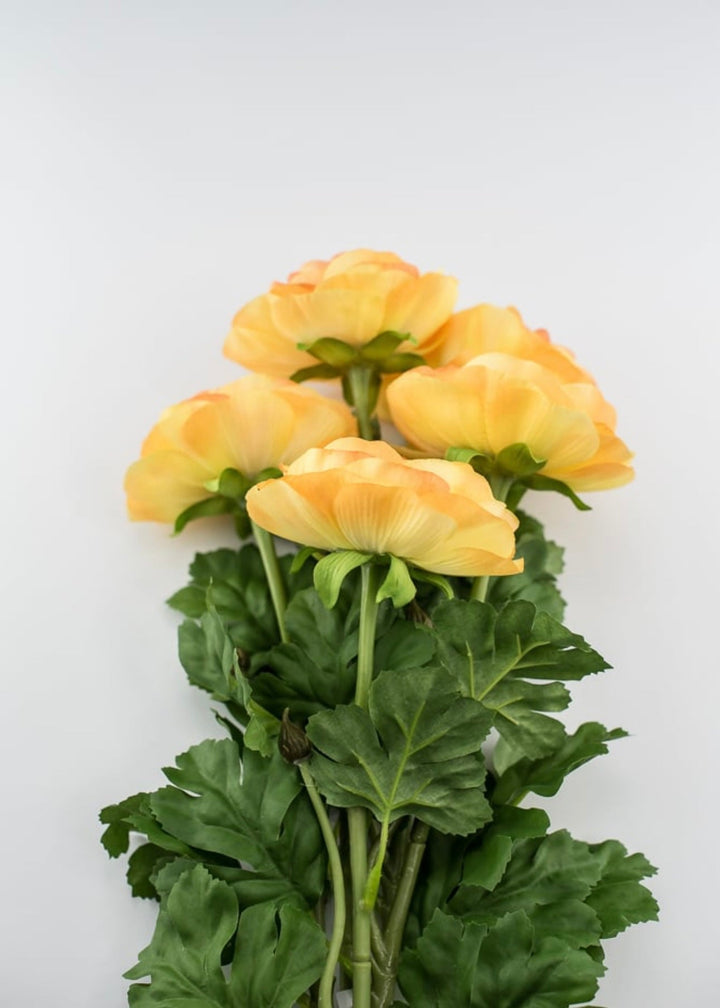 Silk Ranunculus bundle - yellow orange - Greenery Marketartificial flowers84318-OR