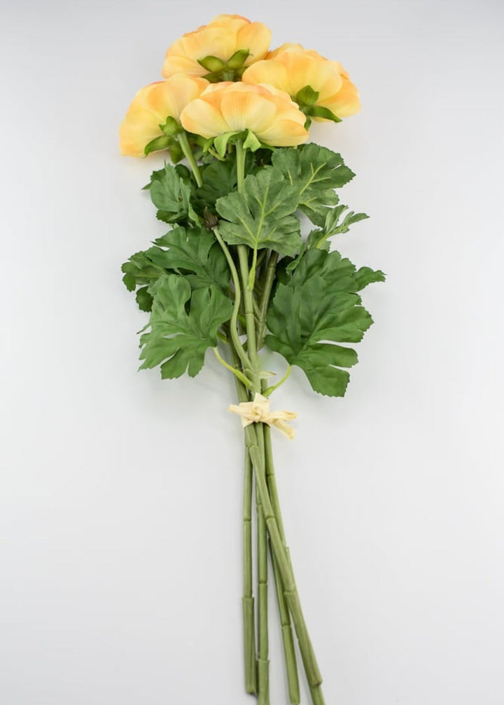Silk Ranunculus bundle - yellow orange - Greenery Marketartificial flowers84318-OR