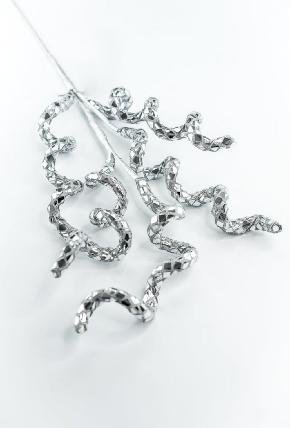 Silver Disco Curly Spray - Greenery Market86271SV