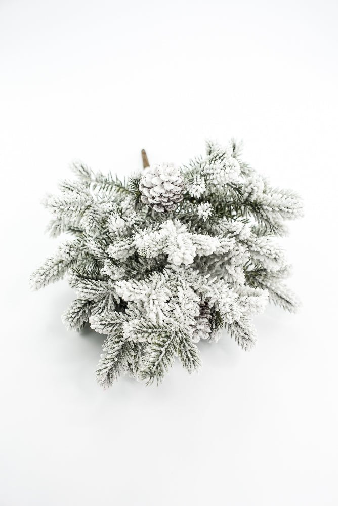 Snow Flocked Fir Mix Bush - Greenery Market86382SNOW