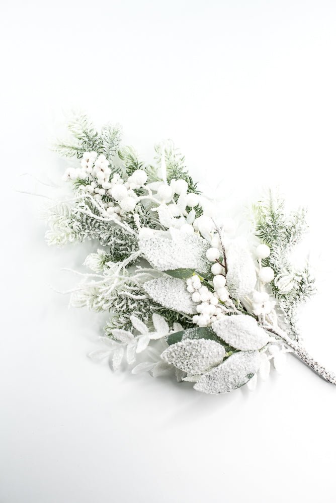 Snow Pine Berry Spray - Greenery Market23000