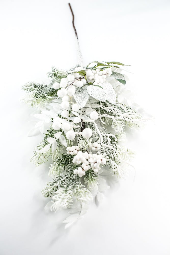 Snow Pine Berry Spray - Greenery Market23000
