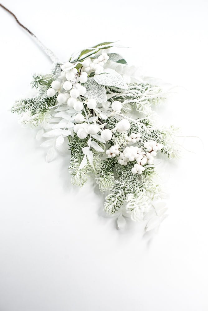 Snow Pine Berry Spray - Greenery Market23000