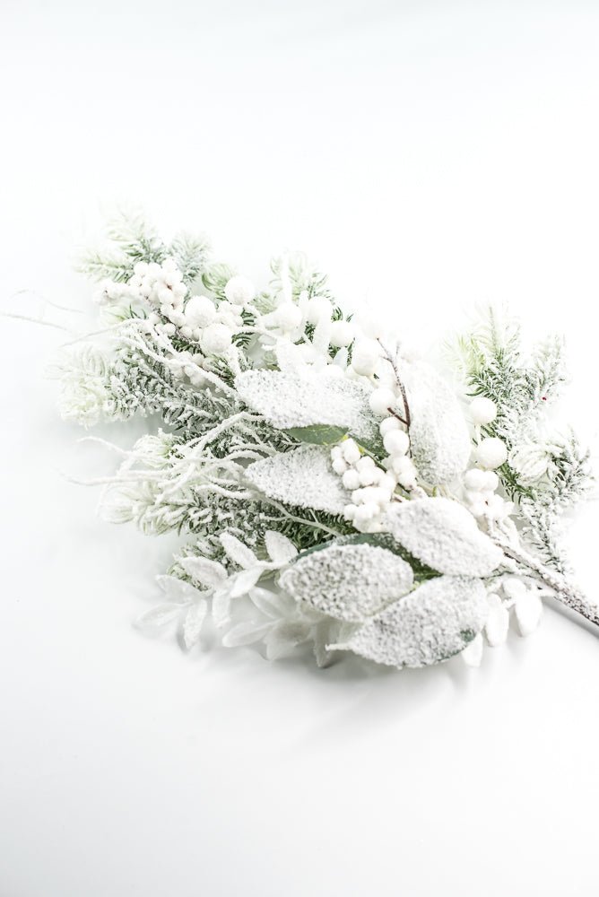 Snow Pine Berry Spray - Greenery Market23000