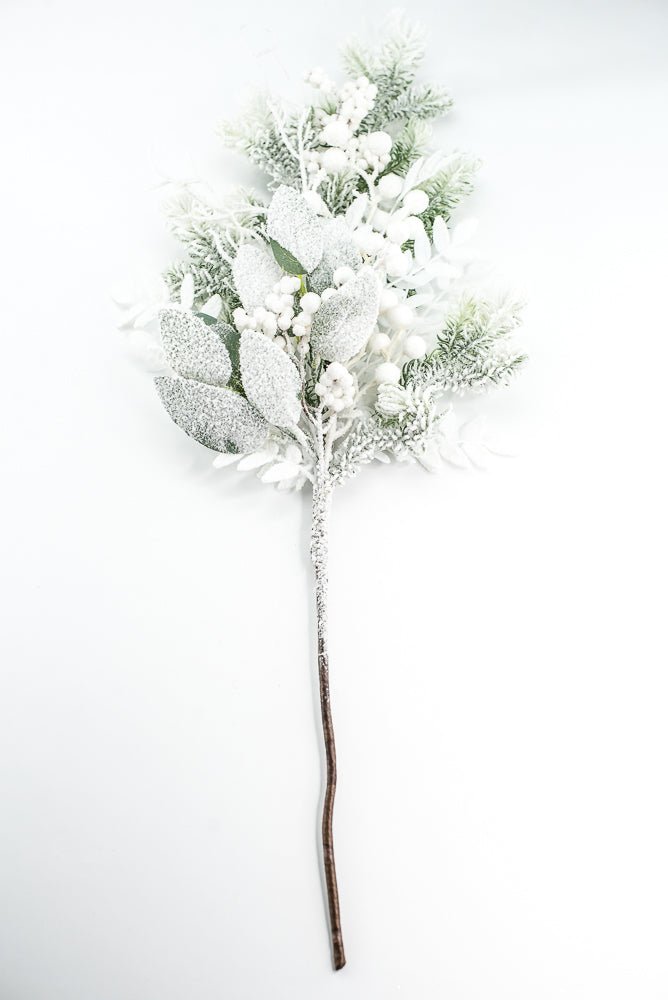 Snow Pine Berry Spray - Greenery Market23000