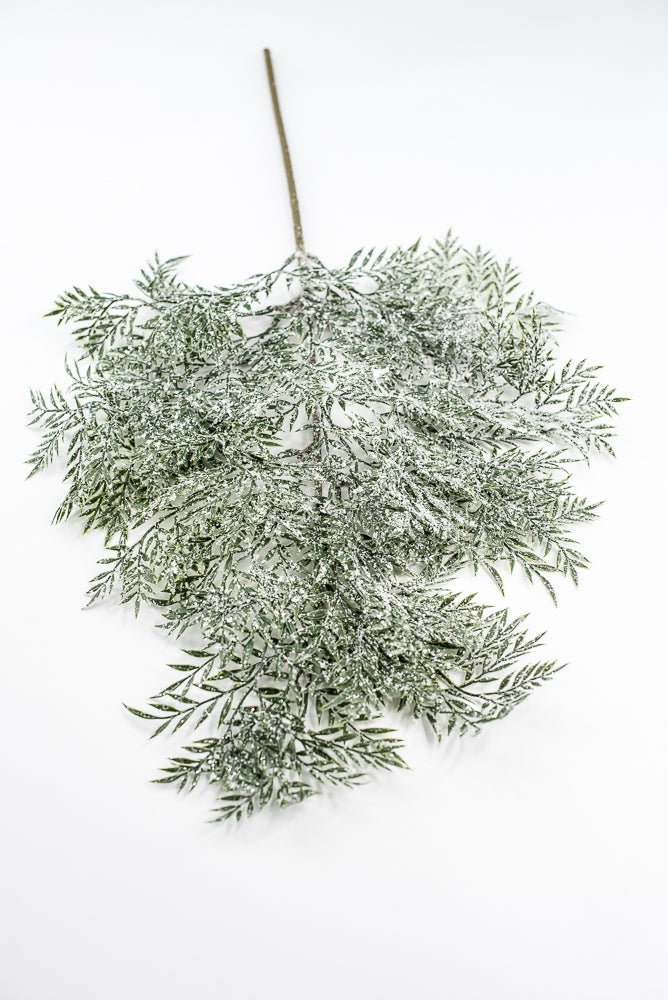Snowy, artificial, evergreen spray - Greenery Market85256