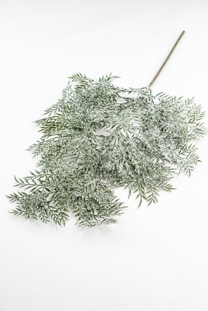 Snowy, artificial, evergreen spray - Greenery Market85256
