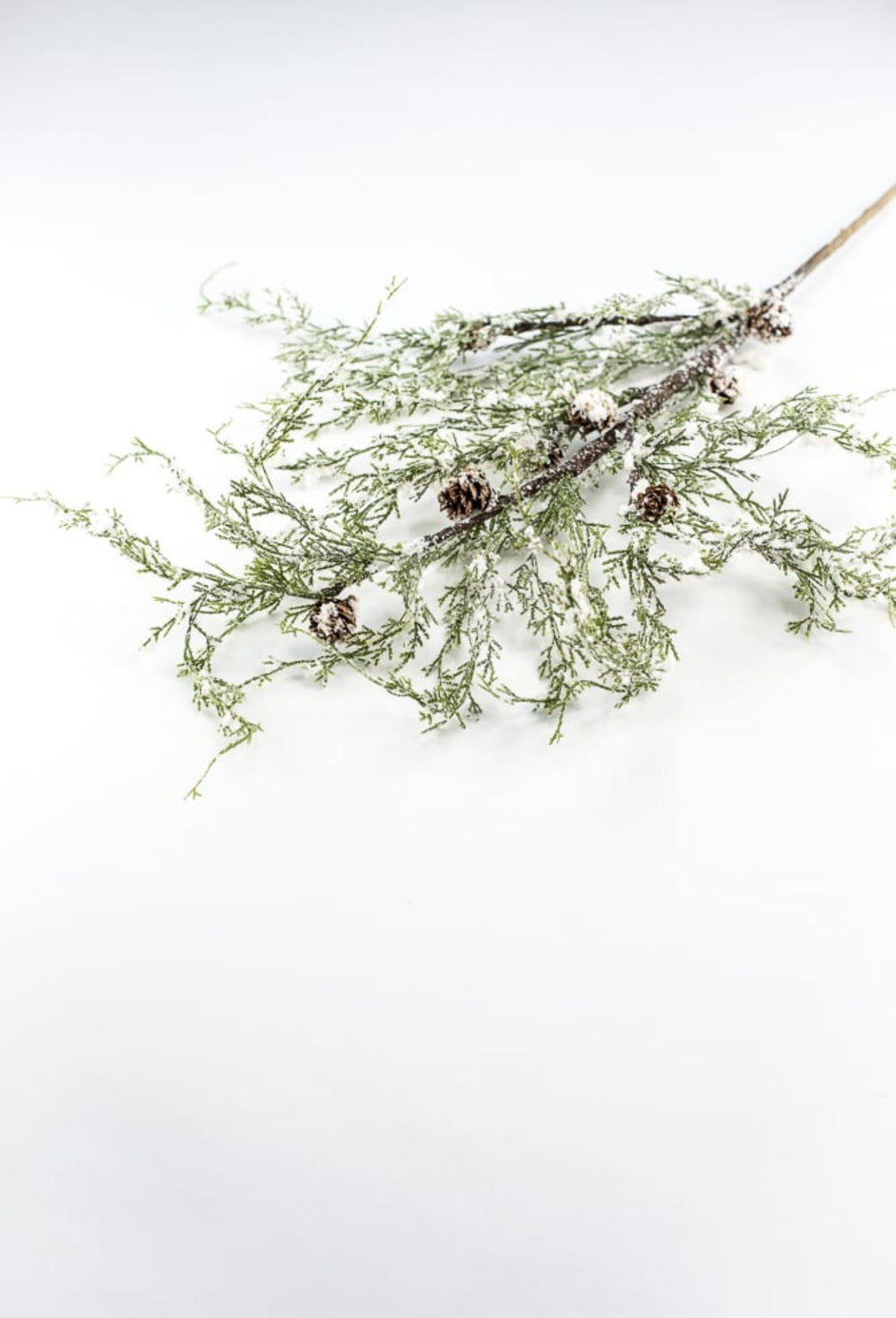 Snowy cedar and cone spray - greenery market exclusive - Greenery Marketgreenerygm3114snow