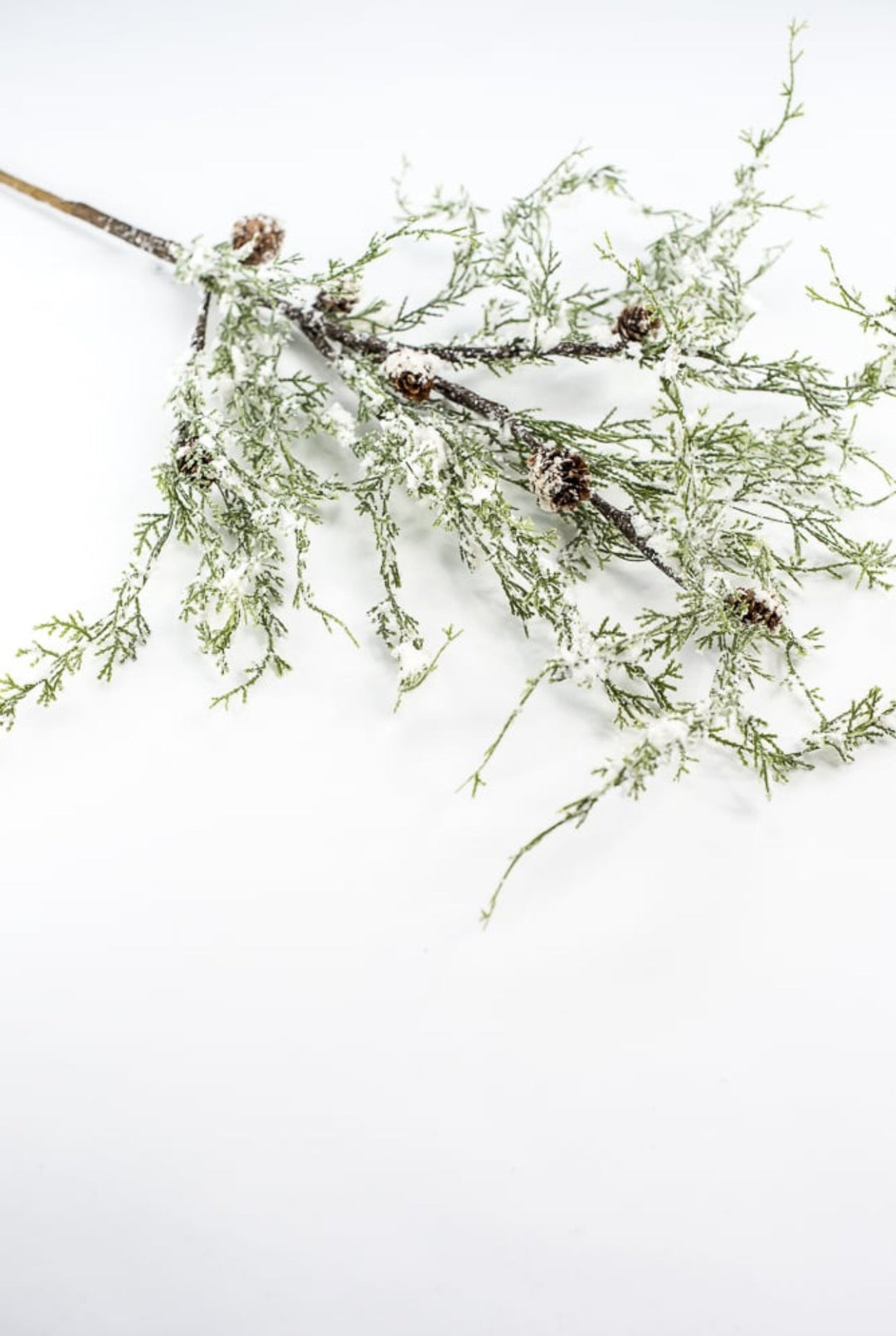 Snowy cedar and cone spray - greenery market exclusive - Greenery Marketgreenerygm3114snow