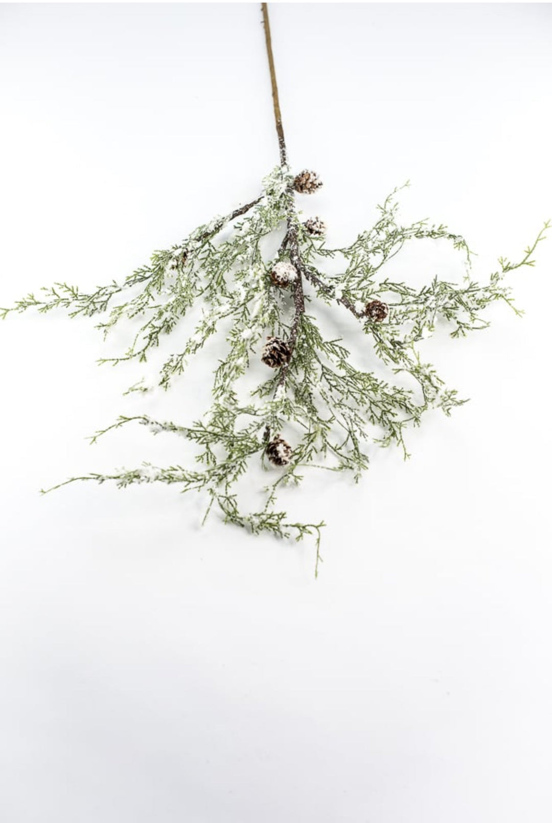 Snowy cedar and cone spray - greenery market exclusive - Greenery Marketgreenerygm3114snow