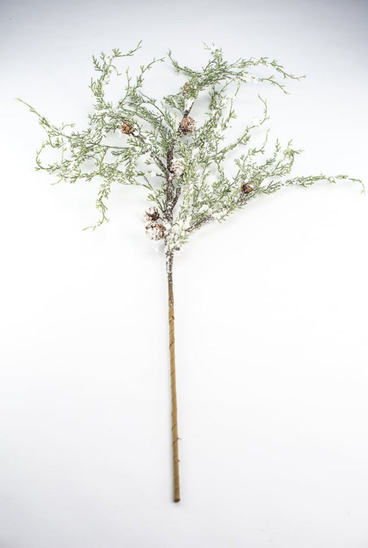 Snowy cedar and cone spray - greenery market exclusive - Greenery Marketgreenerygm3114snow