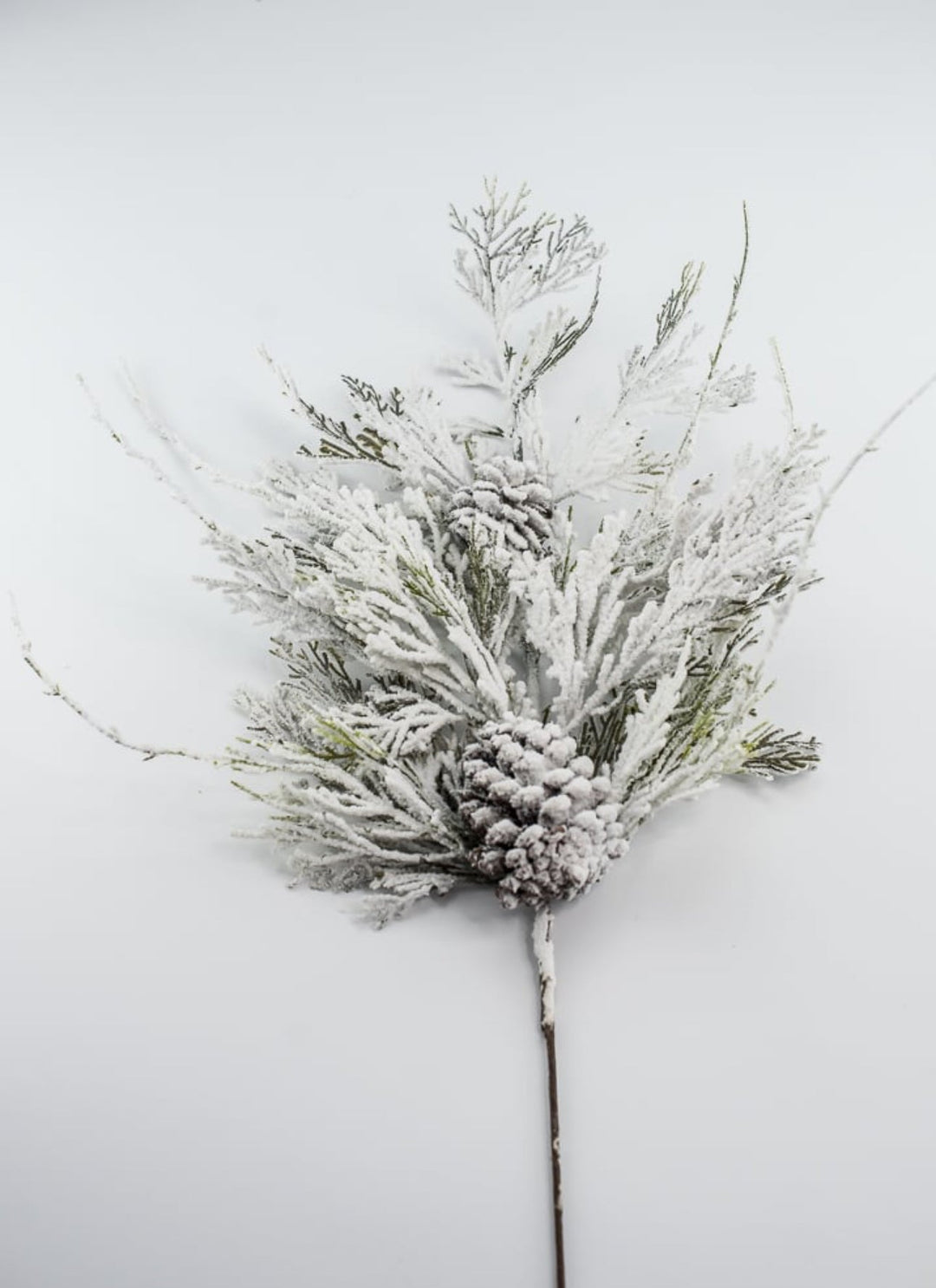 Snowy cedar and pine cone spray - Greenery MarketArtificial Flora82886