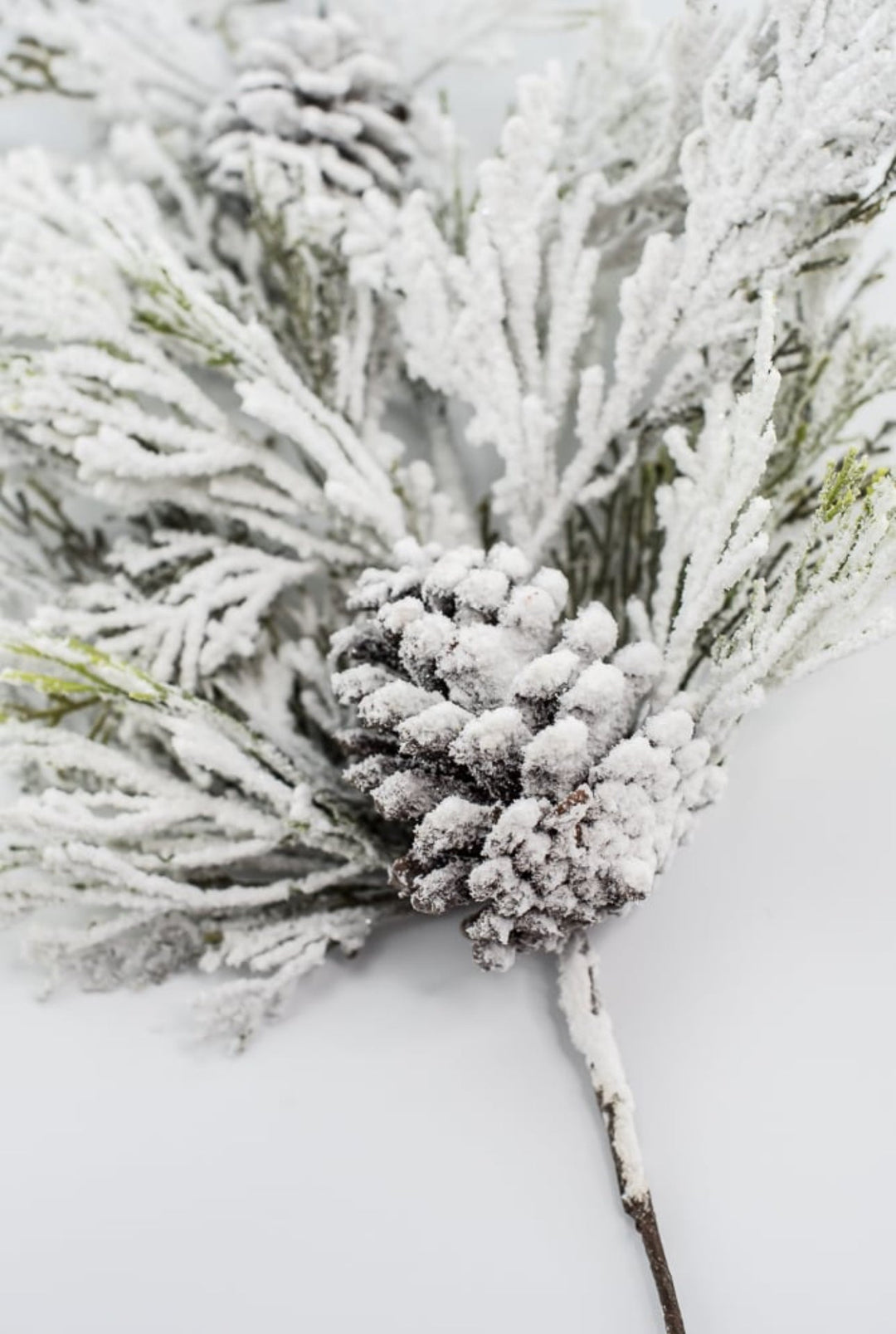 Snowy cedar and pine cone spray - Greenery MarketArtificial Flora82886