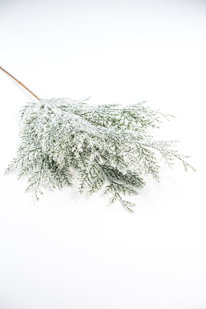 Snowy Flat Cedar Spray - Greenery MarketArtificial Flora84924SNOW