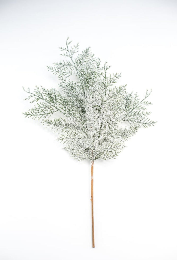 Snowy Flat Cedar Spray - Greenery MarketArtificial Flora84924SNOW