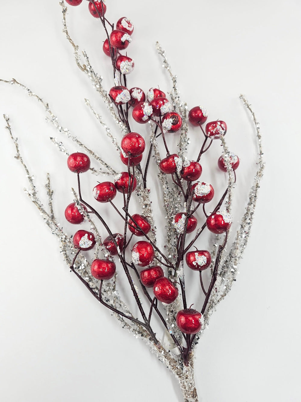 Snowy Luster Red Crabapple Spray - Greenery MarketBerriesXB514 - R